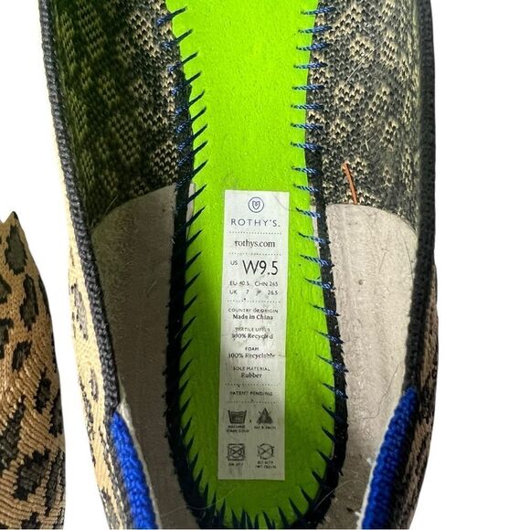 Rothy’s The Flat Round Toe Shoes in Spotted Leopard Print Size 9.5 US Women’s - Picture 6 of 12